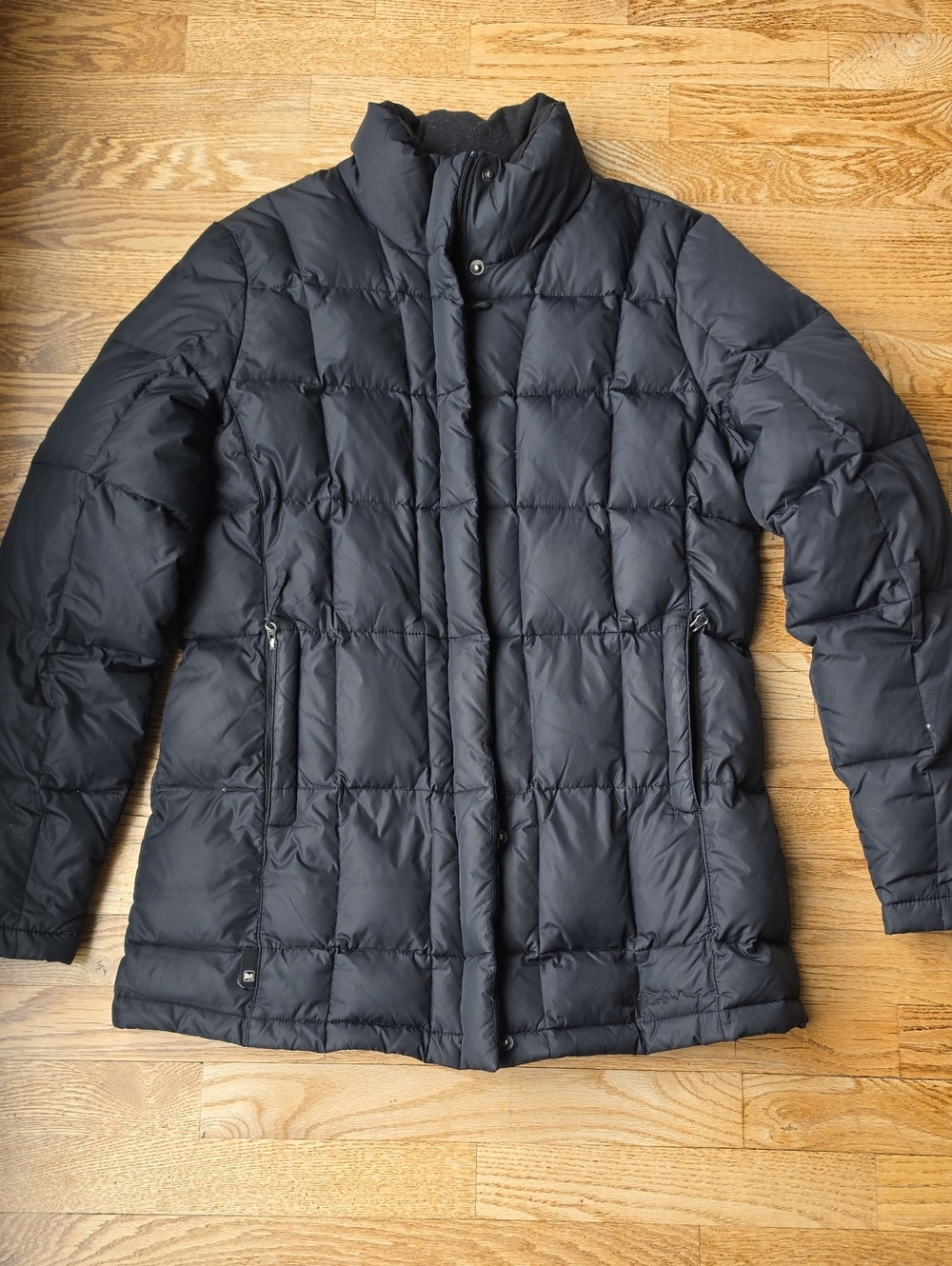 (L) Windriver 600 Loft Down Women’s Black Ski & Snow Puffer Jacket Cozy Warm